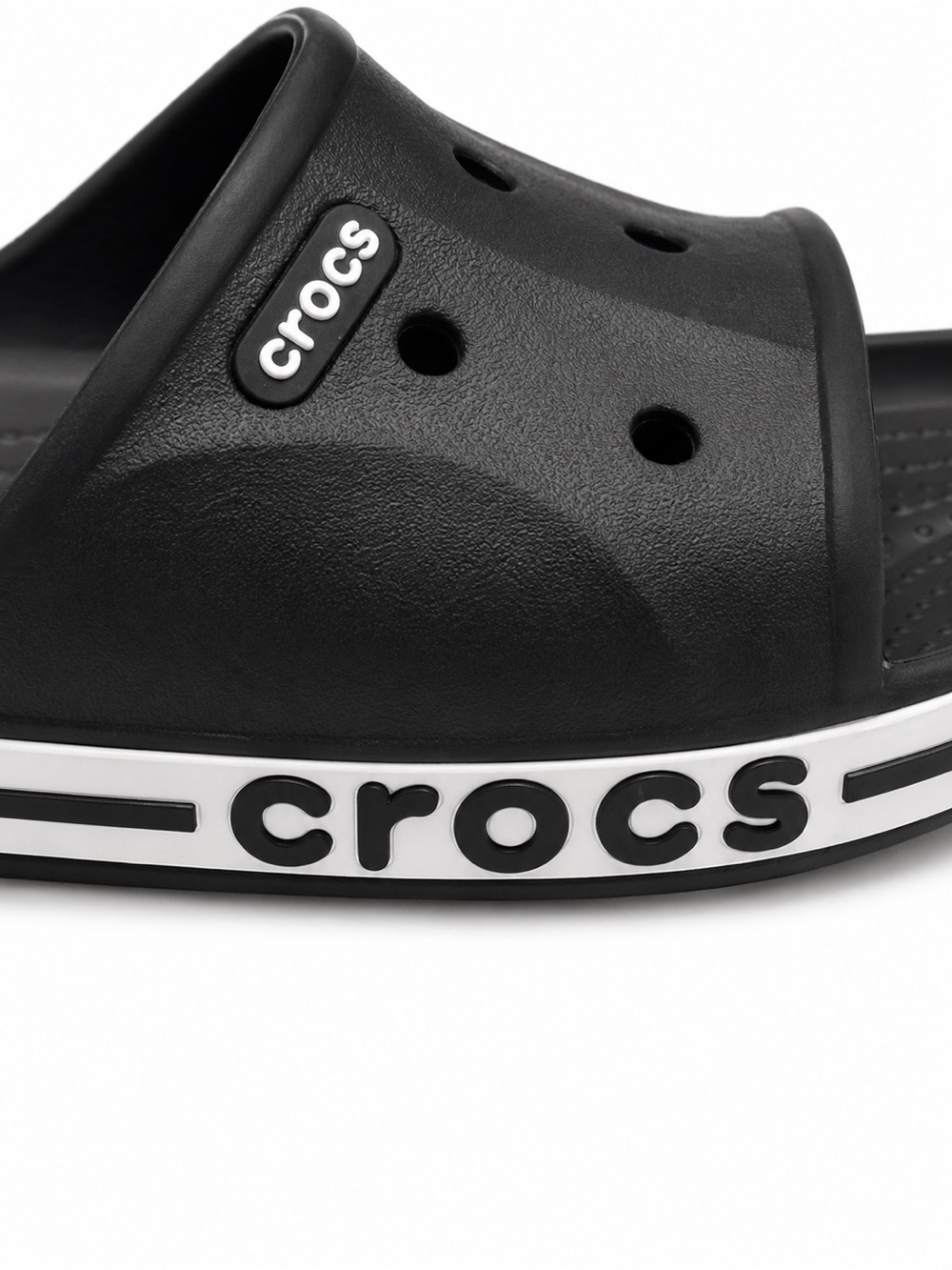 Crocs Black Bayaband Slide Sandals Unisex Men’s 7 / Women’s 8.5 NWOT
